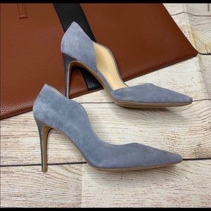Nine West Blue Tikkit D’Orsay Pumps.